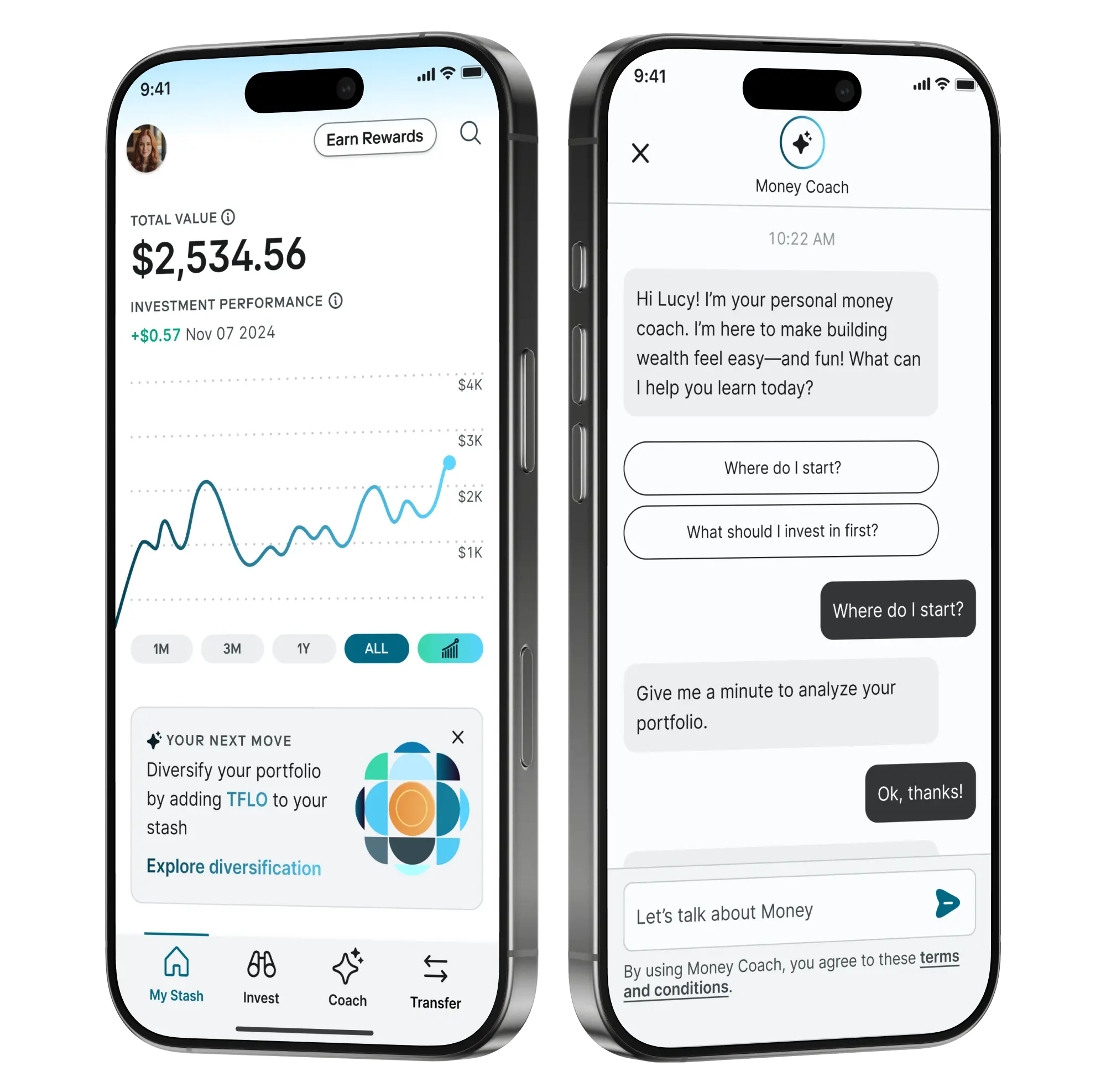 Stash app on mobile and desktop